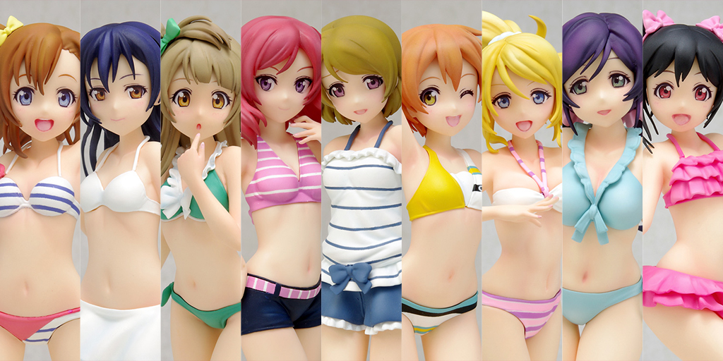 [予約開始]『ラブライブ！』1/10スケールフィギュア「BEACH QUEENSシリーズ」より水着姿のμ’sメンバー全員の再販が決定！！