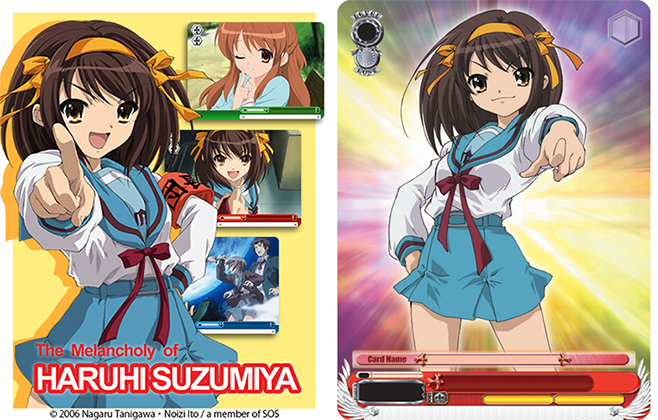 [予約開始]『涼宮ハルヒの憂鬱』英語版ヴァイスシュヴァルツついに登場！トライアルデッキ、ブースターパック、英語版限定「マイスターセット」の3種類！