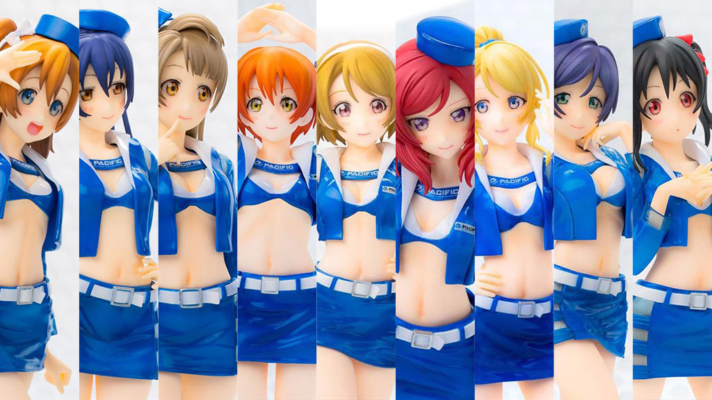 [予約開始]『ラブライブ！』と『PACIFIC RACING TEAM』とのコラボレーション！レースクイーン衣装を身に纏い普段のμ’sとはまた違った魅力が特徴です。