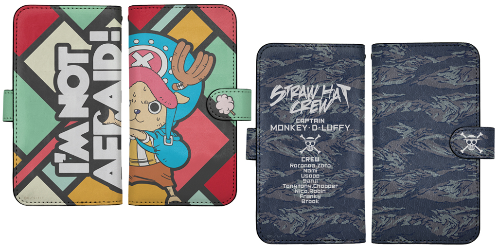 [予約開始]『ワンピース』麦わらの一味カモフラージュ＆チョッパー手帳型スマホケースが登場！