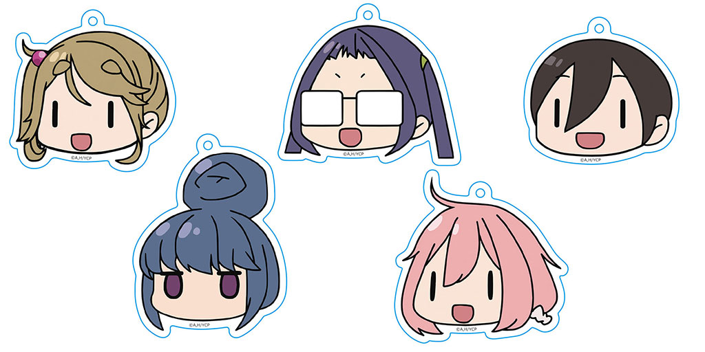[予約開始]『ゆるキャン△』作中に登場したメッセンジャーアプリの顔アイコンをイメージしたアクリルキーホルダー5種が登場！[株式会社アズメーカー]