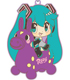 初音ミク×CuteRody ラバーストラップ グレープver. 初音ミク/初音ミク×CuteRody/初音ミク×CuteRody ラバーストラップ グレープver.