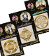 刀剣乱舞-ONLINE- 蒔絵シール 「へし切長谷部」「にっかり青江」「一期一振」/3種セット 刀剣乱舞/刀剣乱舞/刀剣乱舞-ONLINE- 蒔絵シール 「へし切長谷部」「にっかり青江」「一期一振」/3種セット
