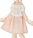 PIC153【1/12サイズドール用】ゆる襟サマーニット AZONE/ピコニーモコスチューム/PIC153【1/12サイズドール用】ゆる襟サマーニット