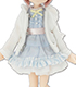 PIC135【1/12サイズドール用】1/12 シンプルパーカー AZONE/ピコニーモコスチューム/PIC135【1/12サイズドール用】1/12 シンプルパーカー