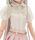 POC398【1/6サイズドール用】PNSシンプル丸襟ブラウス AZONE/Pureneemo Original Costume/POC398【1/6サイズドール用】PNSシンプル丸襟ブラウス