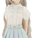 POC398【1/6サイズドール用】PNSシンプル丸襟ブラウス AZONE/Pureneemo Original Costume/POC398【1/6サイズドール用】PNSシンプル丸襟ブラウス