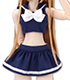 FAR215【48/50cmドール用】50セーラー水着セット AZONE/50 Collection/FAR215【48/50cmドール用】50セーラー水着セット