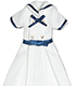PIC152 【1/12サイズドール用】リボンベルトセーラーワンピ AZONE/ピコニーモコスチューム/PIC152 【1/12サイズドール用】リボンベルトセーラーワンピ