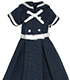 PIC152 【1/12サイズドール用】リボンベルトセーラーワンピ AZONE/ピコニーモコスチューム/PIC152 【1/12サイズドール用】リボンベルトセーラーワンピ