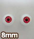 EY08-G グラスティックアイ 8mm オビツ製作所/Obitsu Body/EY08-G グラスティックアイ 8mm