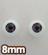 EY08-G グラスティックアイ 8mm オビツ製作所/Obitsu Body/EY08-G グラスティックアイ 8mm