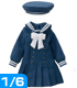 ALB128【1/6サイズドール用】PNXSギムナジウムセーラーワンピセット AZONE/Pureneemo Original Costume/ALB128【1/6サイズドール用】PNXSギムナジウムセーラーワンピセット