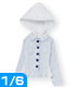 POC264【1/6サイズドール用】FannyFannyフェイクフードシャツ AZONE/Pureneemo Original Costume/POC264【1/6サイズドール用】FannyFannyフェイクフードシャツ