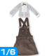 POC290【1/6サイズドール用】こもれび森のお洋服屋さん♪ クラシカルブラウス&サロペットスカートset AZONE/Pureneemo Original Costume/POC290【1/6サイズドール用】こもれび森のお洋服屋さん♪ クラシカルブラウス&サロペットスカートset