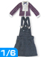 POC290【1/6サイズドール用】こもれび森のお洋服屋さん♪ クラシカルブラウス&サロペットスカートset AZONE/Pureneemo Original Costume/POC290【1/6サイズドール用】こもれび森のお洋服屋さん♪ クラシカルブラウス&サロペットスカートset