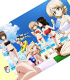 ガールズ＆パンツァー/ガールズ＆パンツァー/ボディウォッシュタオル「あらいっ娘」ガールズ＆パンツァー サマーバケーション